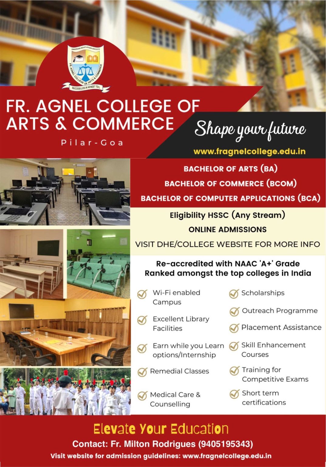 Admissions 2026-27 – Fr. Agnel College of Arts & Commerce